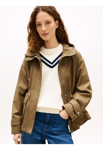 Chaqueta Verde Utility Con Capota Tommy Hilfiger Tommy Hilfiger
