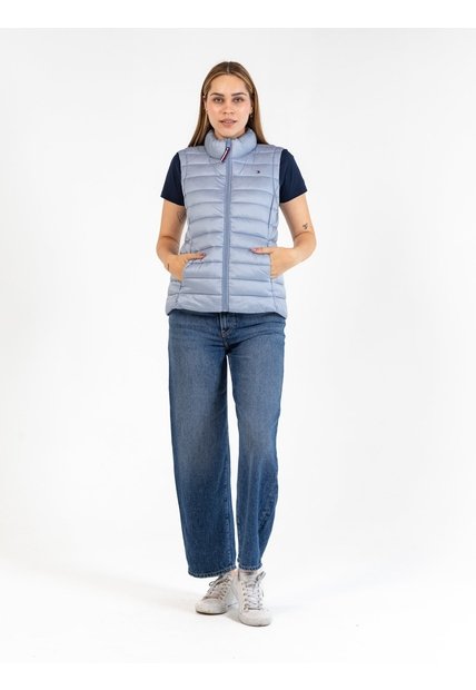 Chaleco Azul Marino Acolchado Con Logo Bordado Tommy Hilfiger