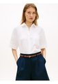 Camisa Blanca De Manga Corta Con Corte Amplio Tommy Hilfiger de Tommy Hilfiger