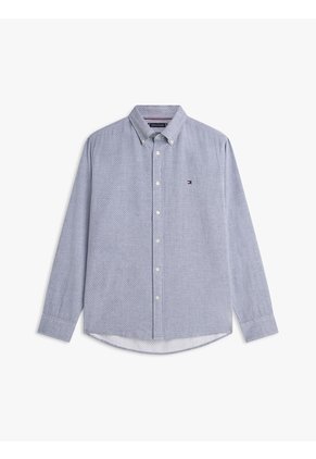 Camisa Azul TH Flex Regular Tommy Hilfiger