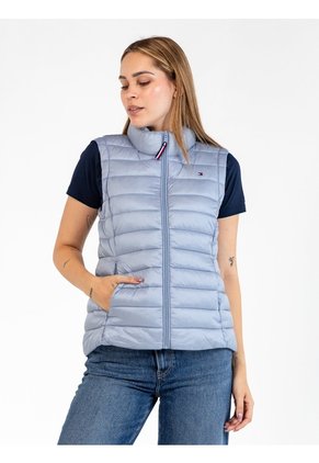 Chaleco Azul Marino Acolchado Con Logo Bordado Tommy Hilfiger