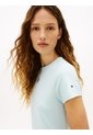 Camiseta Azul De Punto Con Logo Texturizado Tommy Hilfiger de Tommy Hilfiger