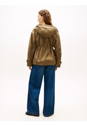 Chaqueta Verde Utility Con Capota Tommy Hilfiger