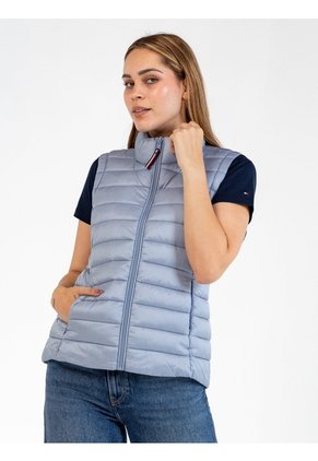 Chaleco Azul Marino Acolchado Con Logo Bordado Tommy Hilfiger