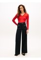 Saco Rojo De Punto Trenzado Con Cuello En V Tommy Hilfiger de Tommy Hilfiger