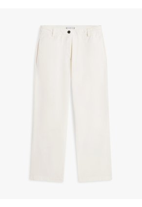 Pantalón Blanco Chino Lavado Slim De Pierna Recta Tommy Hilfiger