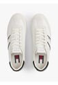 Tenis Blanco Retro Con Cuero Tommy Hilfiger de Tommy Hilfiger