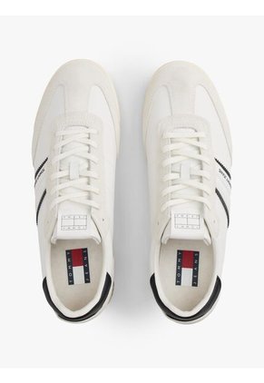 Tenis Blanco Retro Con Cuero Tommy Hilfiger