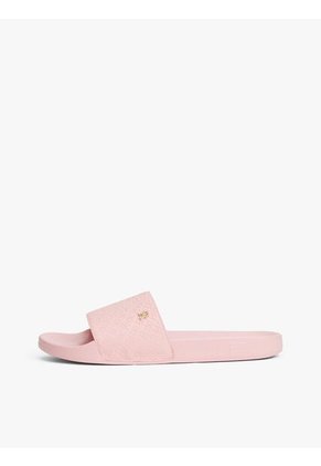 Sandalias Rosa Con Monogramas TH En Relieve Tommy Hilfiger