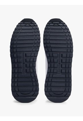 Tenis Verde Retro Dentadas En Mezcla De Ante Tommy Hilfiger