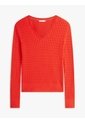 Saco Rojo De Punto Trenzado Con Cuello En V Tommy Hilfiger de Tommy Hilfiger