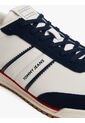 Tenis Negro Retro Con Cuero Tommy Hilfiger de Tommy Hilfiger