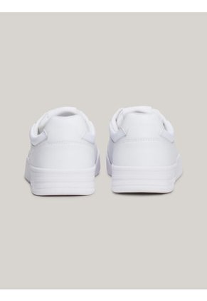 Tenis Blanco De Cuero Color Block Tommy Hilfiger
