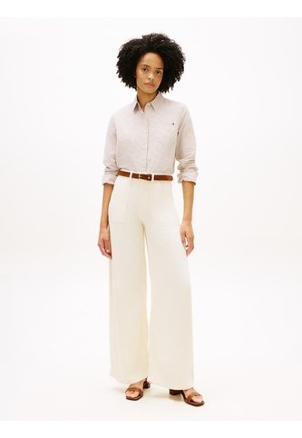 Jeans Beige De Estilo Años 70 Con Pierna Ancha Y Talle Alto Tommy Hilfiger Tommy Hilfiger