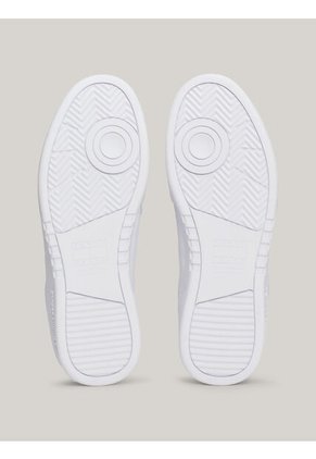 Tenis Blanco De Cuero Color Block Tommy Hilfiger