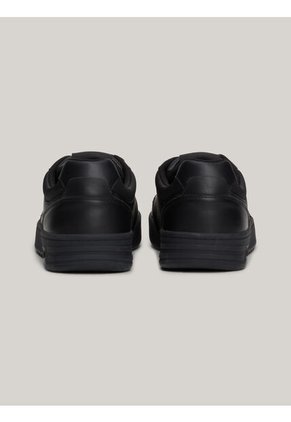 Tenis Negro De Cuero Color Block Tommy Hilfiger