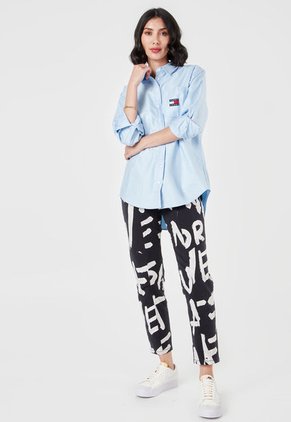 Camisa Celeste Tommy Hilfiger