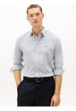 Camisa Azul De Corte Regular En Tejido Dobby Tommy Hilfiger de Tommy Hilfiger