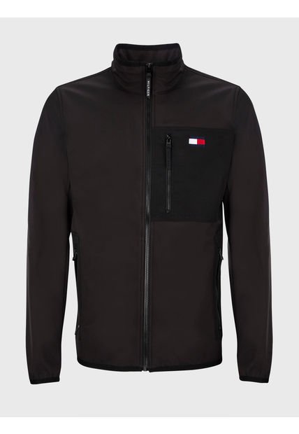 Chaqueta Con Capucha Softshell Hombre Negro Tommy Hilfiger