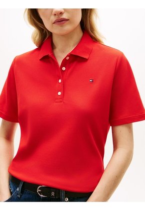 Polo Rojo 1985 De Corte Regular Con Logo Bordado Tommy Hilfiger