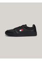 Tenis Negro De Cuero Color Block Tommy Hilfiger de Tommy Hilfiger