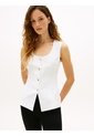 Chaleco Blanco Slim Con Botones Dorados Tommy Hilfiger de Tommy Hilfiger