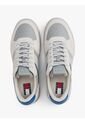 Tenis Gris De Ante Con Mezcla De Texturas Tommy Hilfiger de Tommy Hilfiger