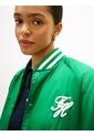 Chaqueta Verde Bomber Que Repele El Agua Con Logo Tommy Hilfiger de Tommy Hilfiger