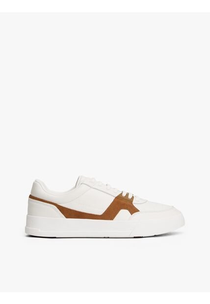 Tenis Blanco De Tenis Con Panel Texturizado Tommy Hilfiger