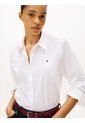 Camisa Blanca A Rayas De Corte Regular Tommy Hilfiger de Tommy Hilfiger