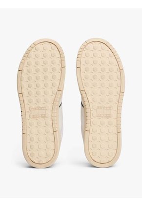 Tenis Negro De Ante Con Mezcla De Texturas Tommy Hilfiger