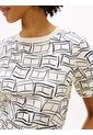 Camiseta Blanca Amplia De Punto Interlock Tommy Hilfiger de Tommy Hilfiger