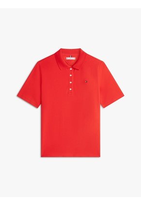 Polo Rojo 1985 De Corte Regular Con Logo Bordado Tommy Hilfiger