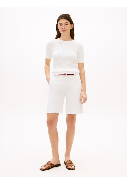 Bermudas Blanco Twill Chino De 9 Pulgadas Tommy Hilfiger