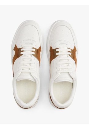 Tenis Blanco De Tenis Con Panel Texturizado Tommy Hilfiger
