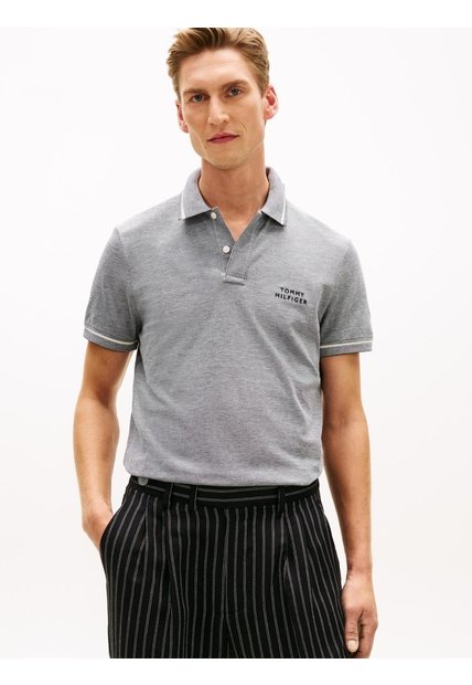 Polo Multicolor Oxford Two Tone De Corte Regular Tommy Hilfiger