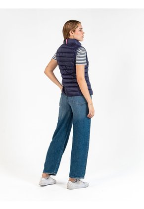 Chaleco Azul Acolchado Con Logo Bordado Tommy Hilfiger