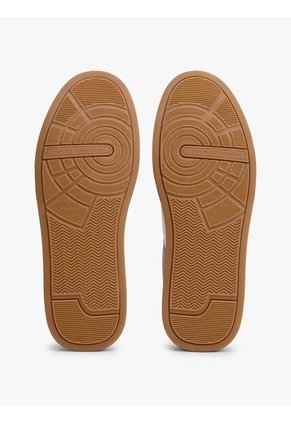 Tenis Gris De Tenis En Cuero Texturizada Tommy Hilfiger