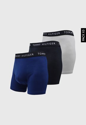 Bóxer x3 Gris-Azul-Azul Navy Tommy Hilfiger