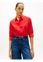 Camisa Roja A Rayas De Corte Regular Tommy Hilfiger de Tommy Hilfiger