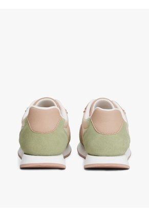 Tenis Verde De Ante Con Monograma TH Tommy Hilfiger