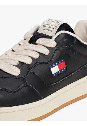 Tenis Negro Archive De Cuero Tommy Hilfiger