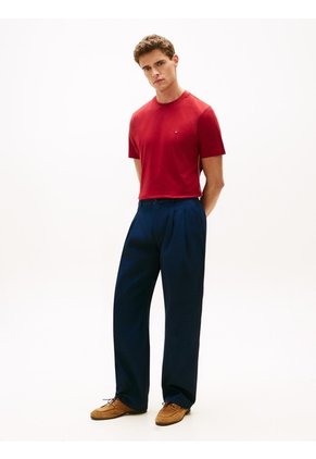 Camiseta Roja De Punto Con Rayas Global Stripe Tommy Hilfiger