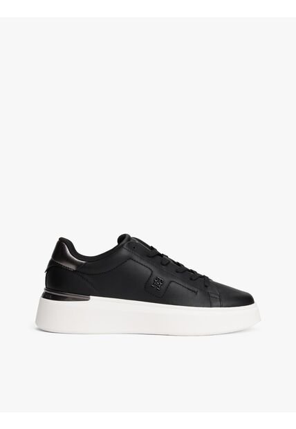 Tenis Negro Con Plataforma Tommy Hilfiger