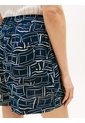 Pantalonetas Azul De Puro Lino Con Logo Bordado Tommy Hilfiger de Tommy Hilfiger