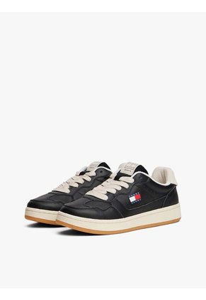 Tenis Negro Archive De Cuero Tommy Hilfiger