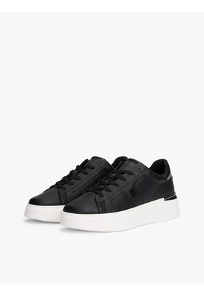 Tenis Negro Con Plataforma Tommy Hilfiger