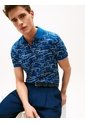 Polo Azul Piqué Con Estampado Tommy Hilfiger de Tommy Hilfiger