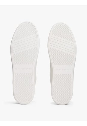 Tenis Blanco De Cuero Con Suela Cupsole Tommy Hilfiger