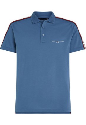 Polo De Corte Regular Con Cinta Distintiva Hombre Azul Tommy Hilfiger